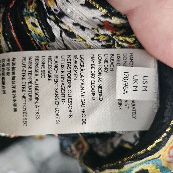 NWOT Free People Dance Magic Tunic Dress in black Size M chiffon embroidered - Picture 14 of 14